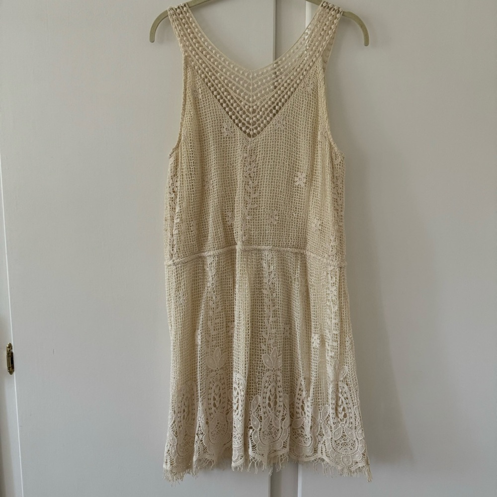 Stitch Fix Crochet Cream Dress
